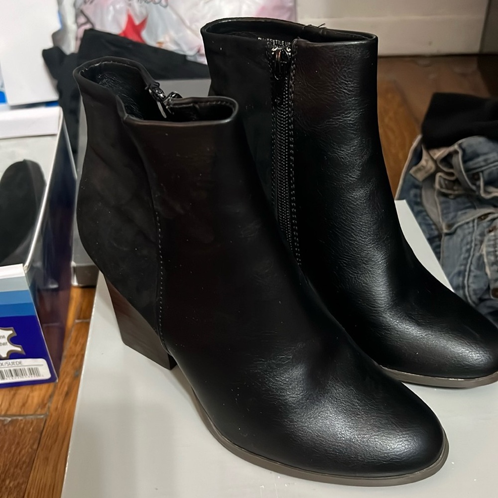 Covington black booties
